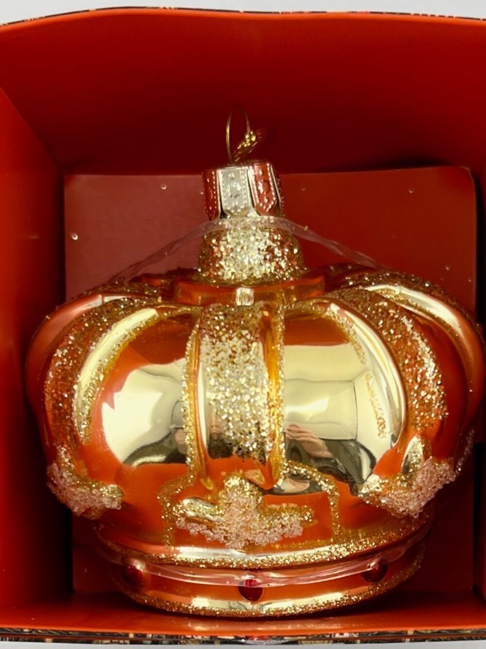 NEW 2025 John Derian for Target Glass Christmas Gold Crown Ornament